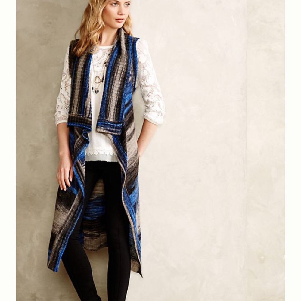 NWT Anthropologie Moth Spacedye Sweater Vest -XS/S